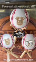 Custom marked baseball