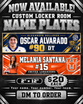 Locker Room Name Plate